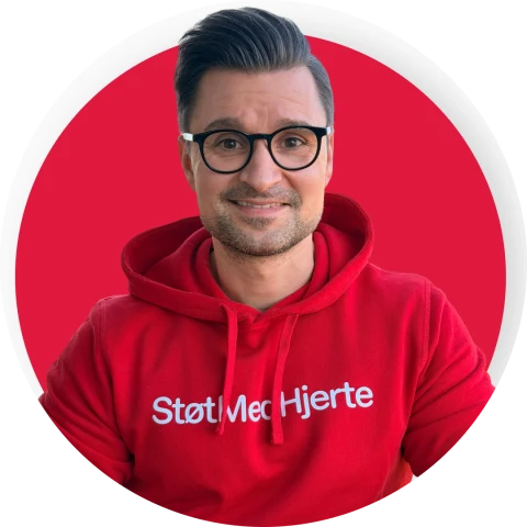 Mario, stifter af StøtMedHjerte
